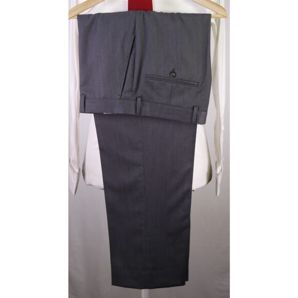 Joseph by Jos A Bank Solid Gray 3-Piece Wool Suit Solid 40R - Picture 11 of 13